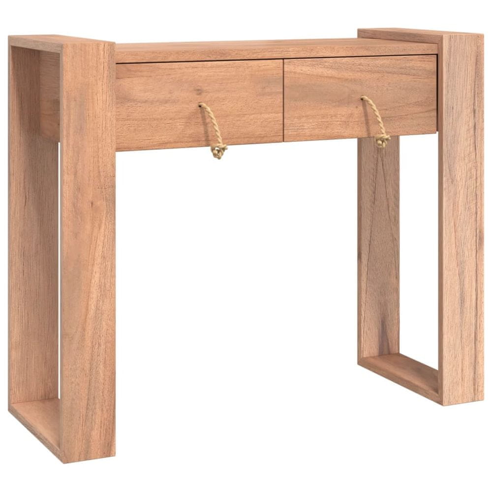 Vidaxl Konzolový stolík 90x35x75 cm teakový masív